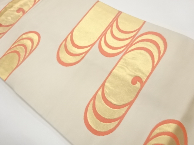 JAPANESE NAGOYA OBI / WOVEN SPIRAL